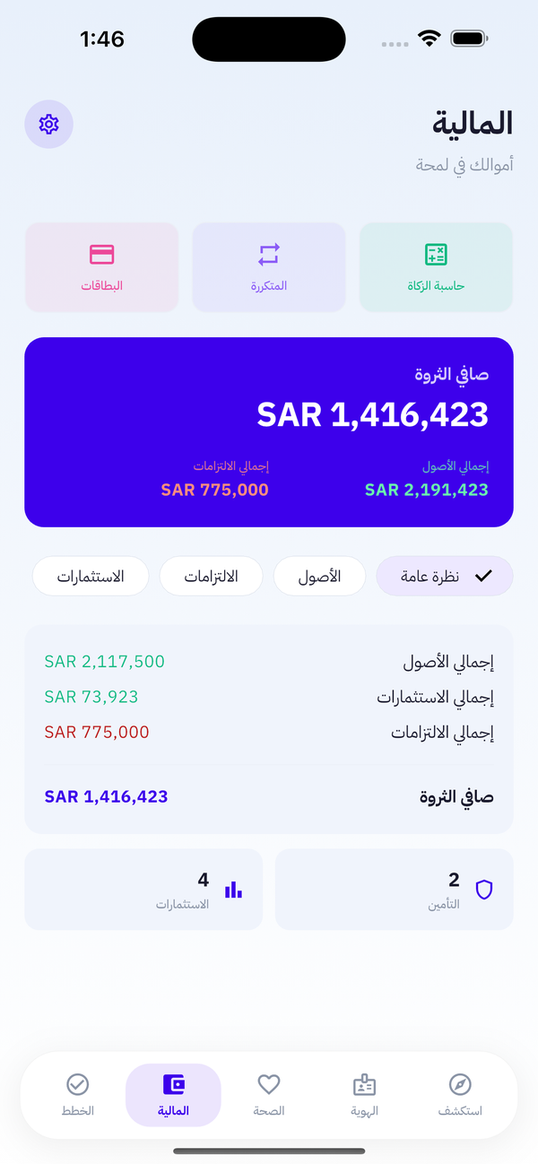 شاشة المالية